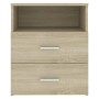 Mesita de noche roble Sonoma 50x32x60 cm de , Mesitas de noche - Ref: Foro24-803278, Precio: 56,02 €, Descuento: %