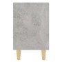 Mesitas de noche 2 uds patas madera gris hormigón 40x30x50 cm de , Mesitas de noche - Ref: Foro24-805788, Precio: 57,32 €, De...
