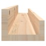 Estantes de pared 2 uds madera maciza de pino 110x12x9 cm de , Estantes y estanterías - Ref: Foro24-823594, Precio: 37,40 €, ...