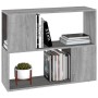 Estantería/divisor de espacios gris Sonoma 80x24x63 cm de , Muebles TV - Ref: Foro24-826645, Precio: 33,65 €, Descuento: %