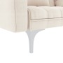 Sofá cama de tela color crema de , Sofás - Ref: Foro24-247216, Precio: 478,81 €, Descuento: %