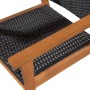 Set de comedor de jardín 7 pzas ratán sintético negro y marrón de , Conjuntos de jardín - Ref: Foro24-44077, Precio: 614,93 €...