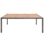 Mesa de jardín ratán PE y madera acacia gris 200x200x74 cm de , Mesas de jardín - Ref: Foro24-46137, Precio: 343,94 €, Descue...