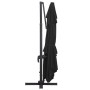 Sombrilla voladiza luces LED y poste aluminio negra 400x300 cm de , Sombrillas - Ref: Foro24-47008, Precio: 341,60 €, Descuen...