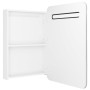 Armario de baño con espejo LED blanco brillante 60x11x80 cm de vidaXL, Tocadores de baño - Ref: Foro24-326509, Precio: 135,96...