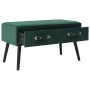 Mesa de centro de terciopelo verde 80x40x46 cm en Mesas de centro | Comprar online en Foru.es