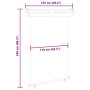 Toldo lateral de balcón marrón 125x250 cm de , Sombrillas - Ref: Foro24-48423, Precio: 80,61 €, Descuento: %