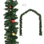 Guirnaldas de Navidad con bolas 4 unidades PVC verde 270 cm de , Adornos festivos - Ref: Foro24-284309, Precio: 75,90 €, Desc...
