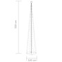 Árbol de Navidad cónico 752 LEDs blanco frío 160x500 cm de , Arboles de navidad - Ref: Foro24-328723, Precio: 162,32 €, Descu...