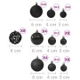 Juego de bolas de Navidad 100 piezas negro de , Adornos festivos - Ref: Foro24-330083, Precio: 30,07 €, Descuento: %