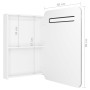 Armario de baño con espejo LED blanco brillante 60x11x80 cm de vidaXL, Tocadores de baño - Ref: Foro24-326509, Precio: 135,96...