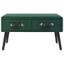 Mesa de centro de terciopelo verde 80x40x46 cm en Mesas de centro | Comprar online en Foru.es