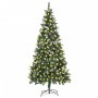 Árbol de Navidad artificial iluminado con luces y piñas 210 cm de , Arboles de navidad - Ref: Foro24-3077748, Precio: 144,56 ...