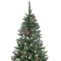 Árbol de Navidad artificial iluminado con luces y piñas 210 cm de , Arboles de navidad - Ref: Foro24-3077748, Precio: 144,56 ...