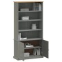 Librería VIGO madera maciza de pino gris 85x35x170 cm de , Librerías y estanterías - Ref: Foro24-353198, Precio: 233,74 €, De...
