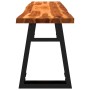 Banco con borde vivo madera maciza de acacia 160 cm de , Bancos para recibidores y almacenamiento - Ref: Foro24-353295, Preci...