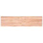 Estante pared madera roble tratada marrón claro 160x40x(2-4) cm de , Estantes y estanterías - Ref: Foro24-363710, Precio: 64,...