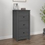Aparador de madera maciza de pino gris 40x35x80 cm de , Aparadores - Ref: Foro24-813743, Precio: 77,92 €, Descuento: %