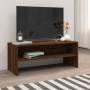 Mueble de TV madera contrachapada roble marrón 100x40x40 cm de , Muebles TV - Ref: Foro24-815233, Precio: 54,99 €, Descuento: %