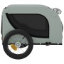 Remolque de bicicleta mascotas hierro tela Oxford gris negro de , Cochecitos para mascotas - Ref: Foro24-93993, Precio: 92,81...