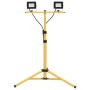 Foco LED con trípode 2x20 W blanco frío de , Focos y reflectores - Ref: Foro24-149659, Precio: 60,68 €, Descuento: %