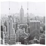 Biombo divisor plegable 200x170 cm Nueva York blanco y negro de , Divisores de ambientes - Ref: Foro24-245859, Precio: 127,62...
