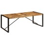 Mesa de comedor de madera maciza de mango 220x100x75 cm de , Mesas de cocina y de comedor - Ref: Foro24-247408, Precio: 293,1...