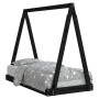 Estructura de cama para niños madera de pino negro 70x140 cm de , Cunas y camas para niños - Ref: Foro24-834527, Precio: 101,...