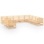 Juego de muebles de jardín 10 piezas madera maciza de pino de , Conjuntos de jardín - Ref: Foro24-3075924, Precio: 608,33 €, ...