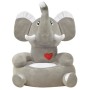 Silla de peluche para niños elefante gris de , Sillas y tronas para niños - Ref: Foro24-80159, Precio: 61,19 €, Descuento: %