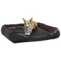 Cama para perros de cuero sintético negro y marrón 80x68x23 cm de , Camas para perros - Ref: Foro24-171241, Precio: 56,94 €, ...