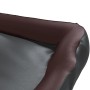 Cama para perros de cuero sintético negro y marrón 80x68x23 cm de , Camas para perros - Ref: Foro24-171241, Precio: 56,94 €, ...