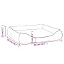 Cama para perros de cuero sintético negro y marrón 80x68x23 cm de , Camas para perros - Ref: Foro24-171241, Precio: 56,94 €, ...