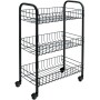 Metaltex Carrito de cocina con 3 cestas Siena negro de , Carros de cocina y comedor - Ref: Foro24-430398, Precio: 30,86 €, De...
