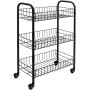 Metaltex Carrito de cocina con 3 cestas Siena negro de , Carros de cocina y comedor - Ref: Foro24-430398, Precio: 30,86 €, De...