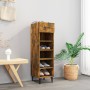 Mueble zapatero madera contrachapada roble ahumado 30x35x105 cm de , Zapateros y organizadores de calzado - Ref: Foro24-81756...