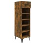 Mueble zapatero madera contrachapada roble ahumado 30x35x105 cm de , Zapateros y organizadores de calzado - Ref: Foro24-81756...