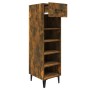 Mueble zapatero madera contrachapada roble ahumado 30x35x105 cm de , Zapateros y organizadores de calzado - Ref: Foro24-81756...