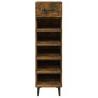Mueble zapatero madera contrachapada roble ahumado 30x35x105 cm de , Zapateros y organizadores de calzado - Ref: Foro24-81756...