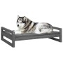 Cama para perros madera maciza de pino gris 105,5x75,5x28 cm de , Camas para perros - Ref: Foro24-821489, Precio: 91,02 €, De...