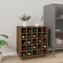 Botellero de madera maciza de pino marrón miel 55,5x34x61 cm de , Armarios para vino y licores - Ref: Foro24-821530, Precio: ...