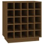 Botellero de madera maciza de pino marrón miel 55,5x34x61 cm de , Armarios para vino y licores - Ref: Foro24-821530, Precio: ...