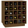 Botellero de madera maciza de pino marrón miel 55,5x34x61 cm de , Armarios para vino y licores - Ref: Foro24-821530, Precio: ...