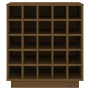 Botellero de madera maciza de pino marrón miel 55,5x34x61 cm de , Armarios para vino y licores - Ref: Foro24-821530, Precio: ...