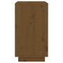 Botellero de madera maciza de pino marrón miel 55,5x34x61 cm de , Armarios para vino y licores - Ref: Foro24-821530, Precio: ...