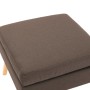 Reposapiés de tela marrón de , Otomanas - Ref: Foro24-288735, Precio: 73,89 €, Descuento: %