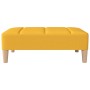 Reposapiés de tela amarillo 78x56x32 cm de , Otomanas - Ref: Foro24-337807, Precio: 81,63 €, Descuento: %