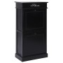 Mueble zapatero de madera de Paulownia negro 50x28x98 cm de , Zapateros y organizadores de calzado - Ref: Foro24-284092, Prec...