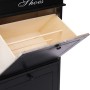 Mueble zapatero de madera de Paulownia negro 50x28x98 cm de , Zapateros y organizadores de calzado - Ref: Foro24-284092, Prec...