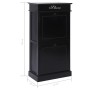 Mueble zapatero de madera de Paulownia negro 50x28x98 cm de , Zapateros y organizadores de calzado - Ref: Foro24-284092, Prec...